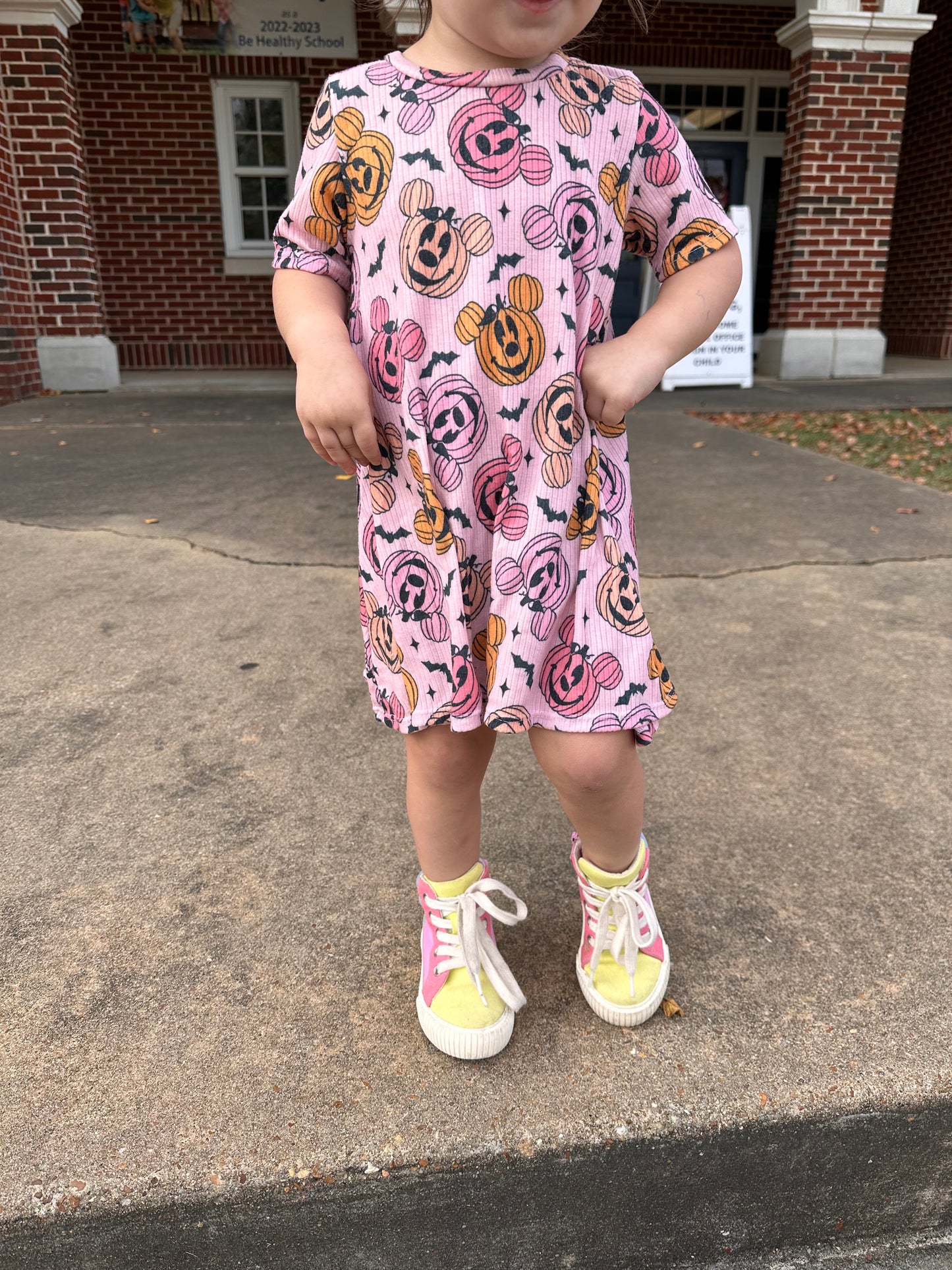 t shirt dress | pumpkin mouse